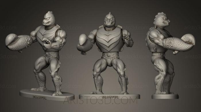 Figurines heroes, monsters and demons (STKM_0163) 3D model for CNC machine